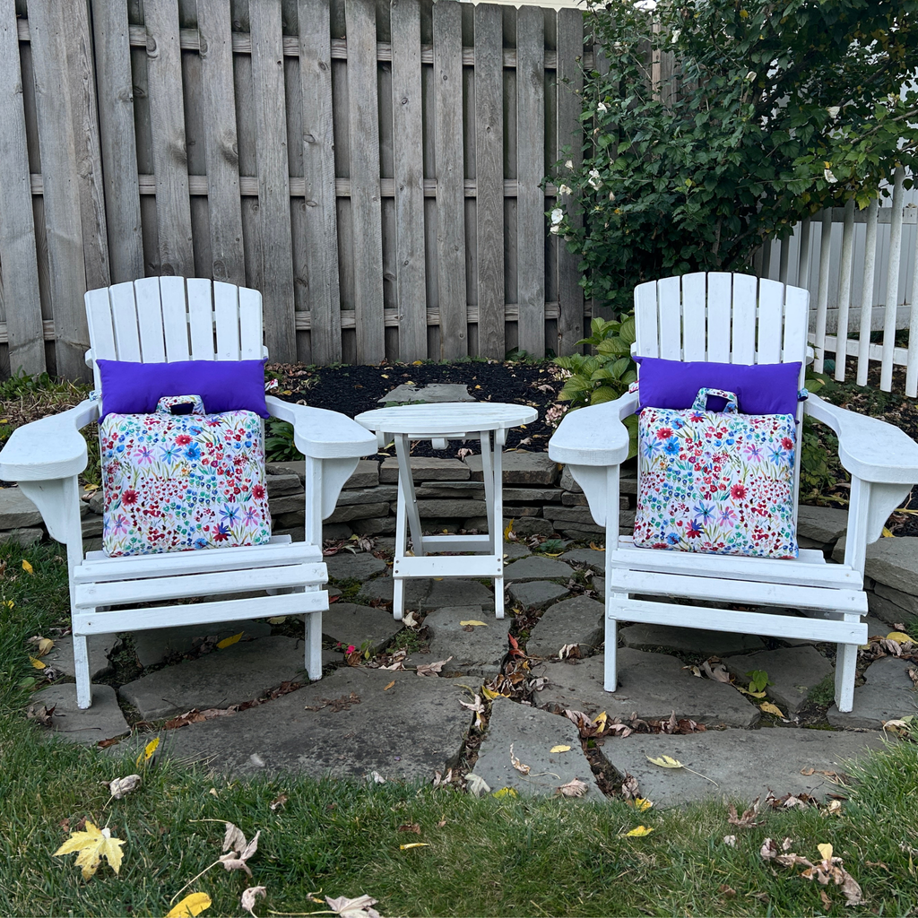 Adirondack Cushion Set - Watercolor Floral