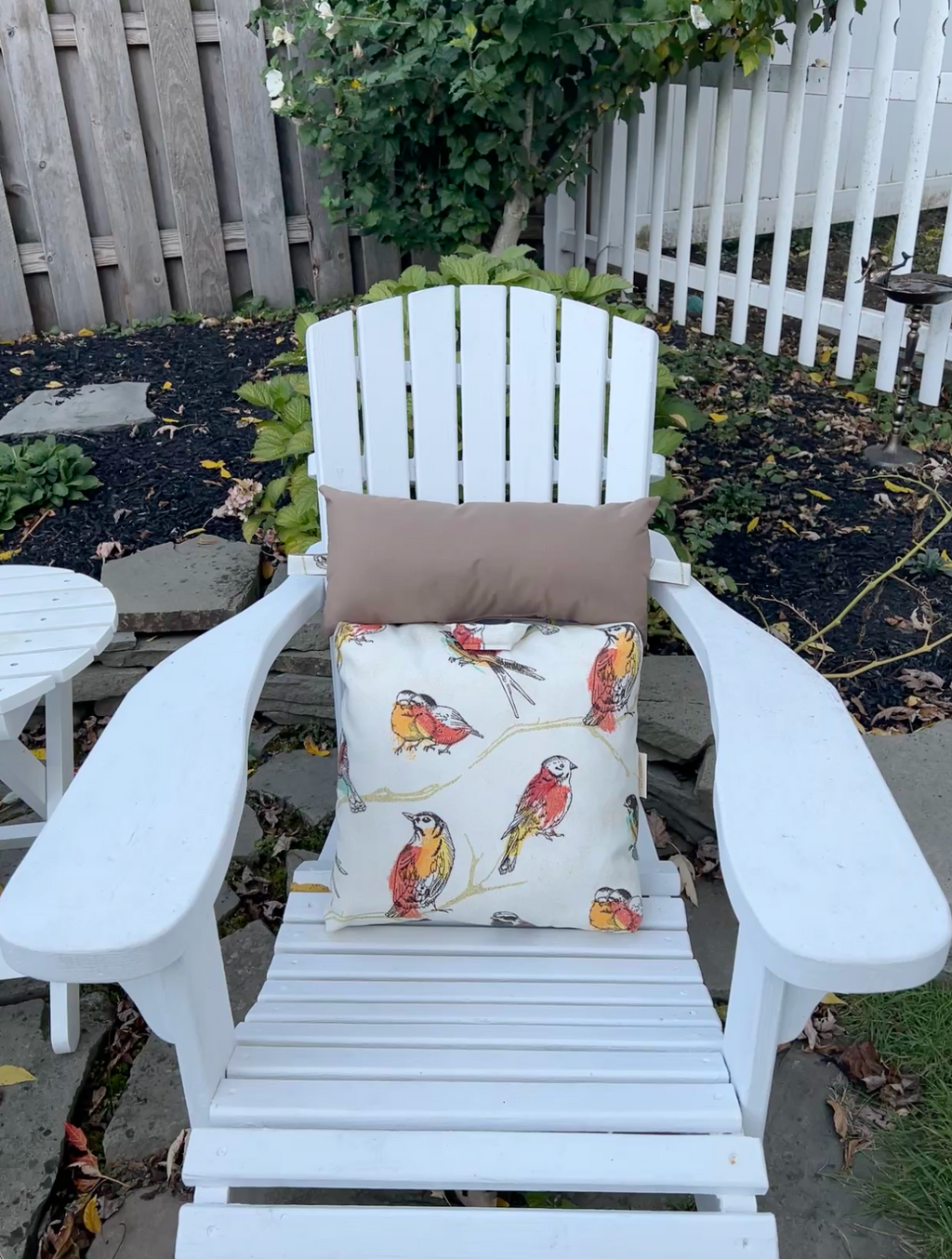 Adirondack Cushion Set - Watercolor Birds