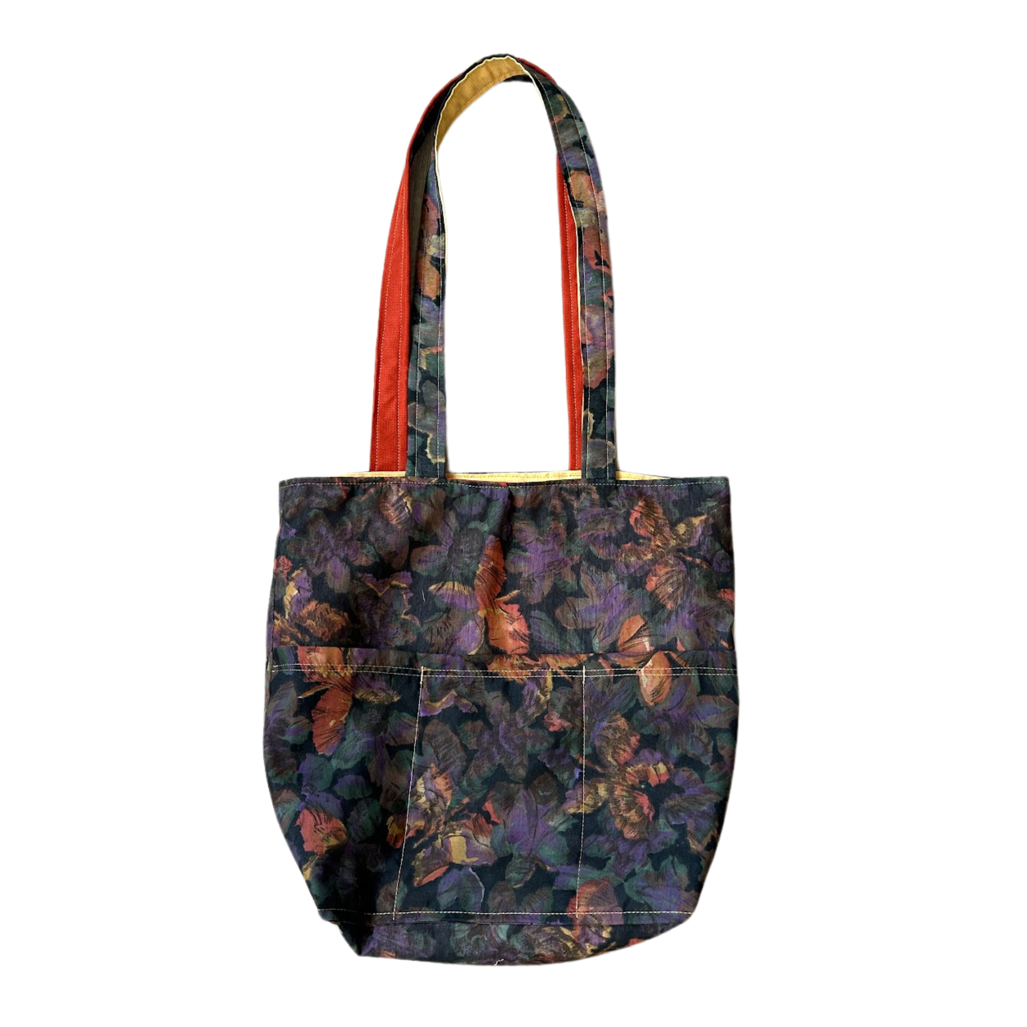 Market Reversible Tote Bag - Autumn Butterflies