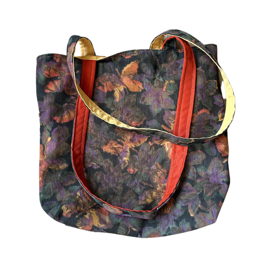 Market Reversible Tote Bag - Autumn Butterflies