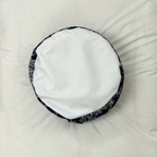 Zafu and Zabuton Set: Blue Floral Circles