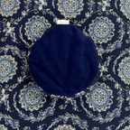 Zafu and Zabuton Set: Blue Floral Circles