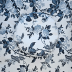Zafu and Zabuton Set: Blue Floral