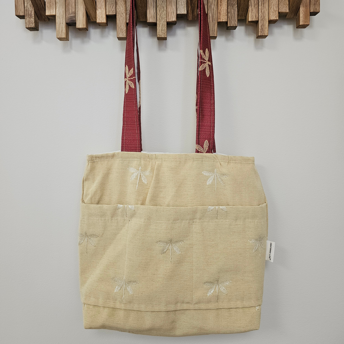 Specialty Reversible Tote Bag - Golden Dragonfly