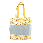 Reversible Tote Bag & Bucket Hat - Sunflower