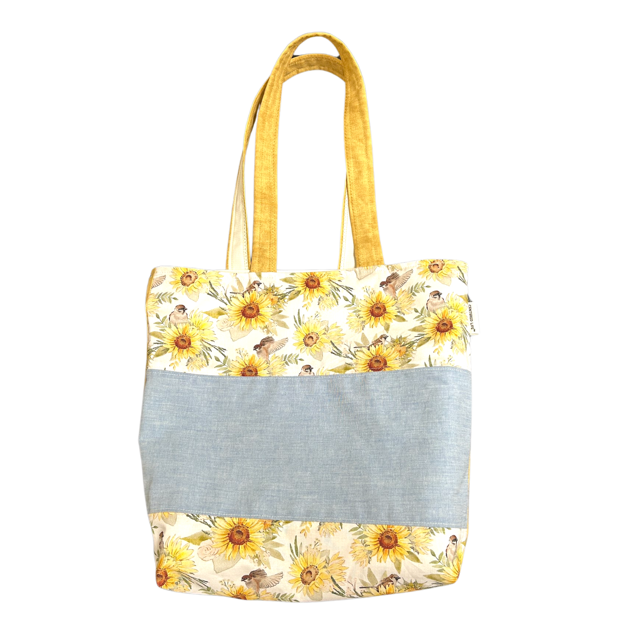 Reversible Tote Bag & Bucket Hat - Sunflower