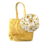 Reversible Tote Bag & Bucket Hat - Sunflower