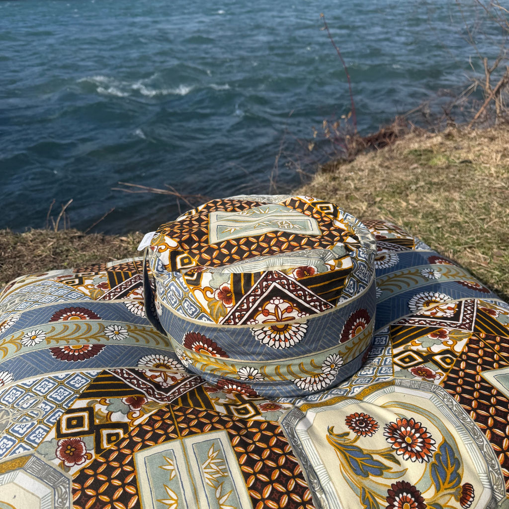 Zafu & Zabuton Set: Garden Mosaic